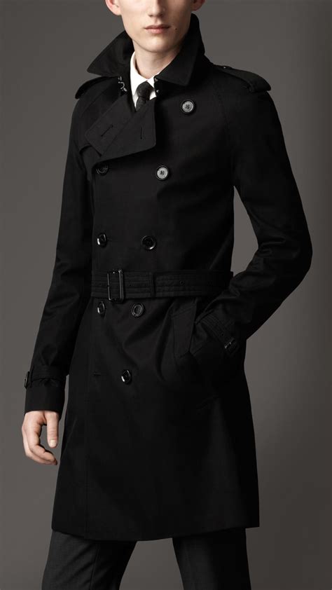 men black burberry trench|gabardine trench coat men's.